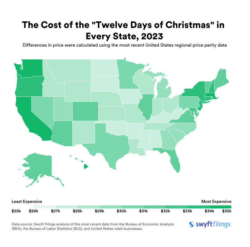 how-much-do-the-«twelve-days-of-christmas»-cost-in-your-state?
