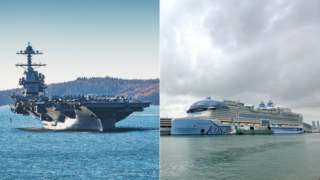 is-an-aircraft-carrier-bigger-than-a-cruise-ship?-here’s-how-they-compare